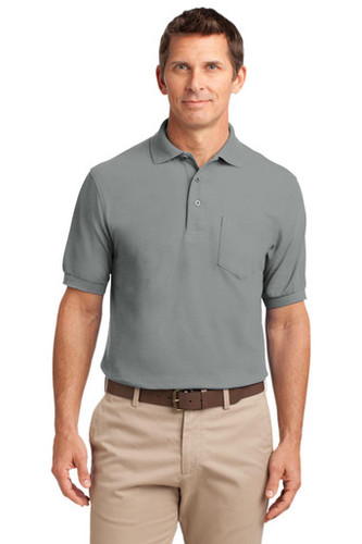Port Authority® Tall Silk Touch™ Polo with Pocket front