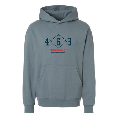 463 Foundation Oversized Hoodie Blue Magic Front Only