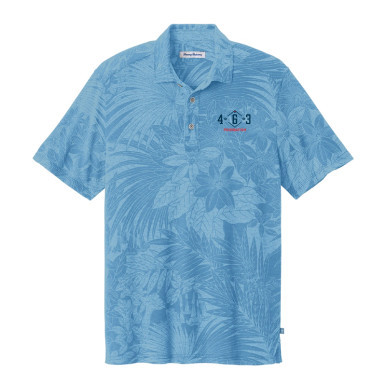 463 Foundation Tommy Bahama Polo Chambray Blue