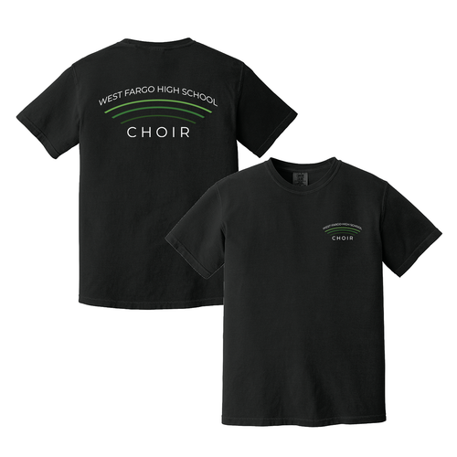 West Fargo High School Choir Riser Tee Black