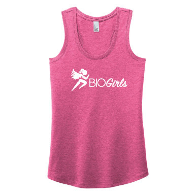 BIO Girls | Ladies Racerback Tank Fushsia Frost