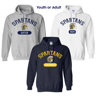 Spartans Custom Hooded Sweatshirt
