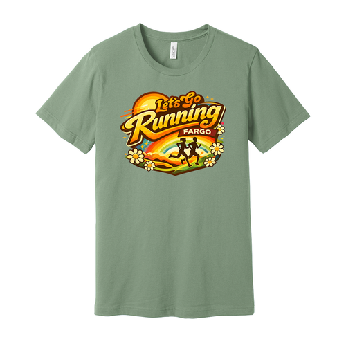 Let's Go Running Tee Sage