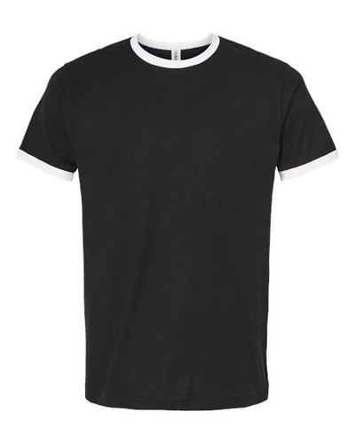 Tultex Style 246 - Black/ White - Front View