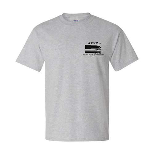 Kratz Family Outdoors Light Steel Adult Tee Front