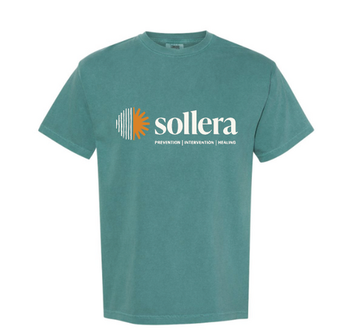 Sollera Comfort Colors T-Shirt Emerald with White  Image
