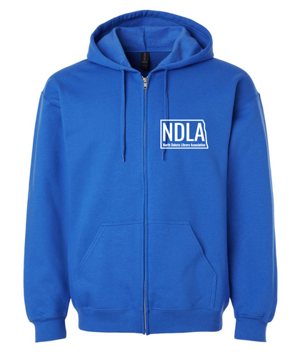 North Dakota Library Association Full-Zip Sweatshirt Royal