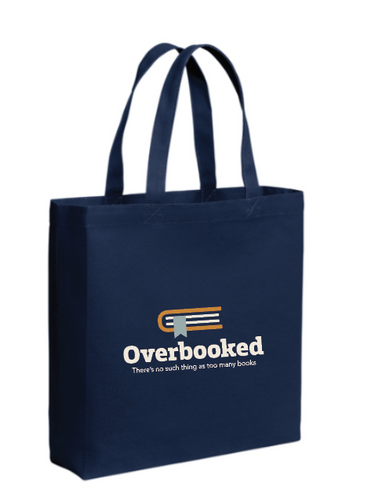Overbooked Canvas Tote River Blue Navy