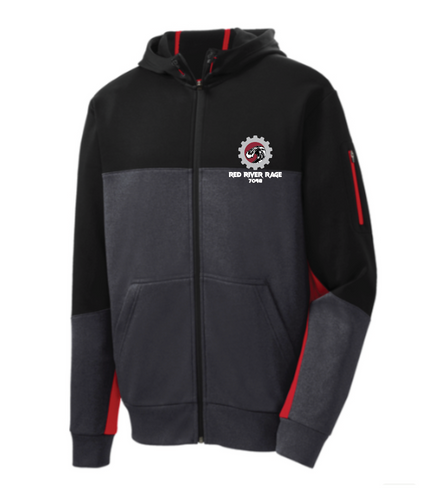 Red River Rage Robotics Full-Zip Jacket Black/Graphite Heather/True Red