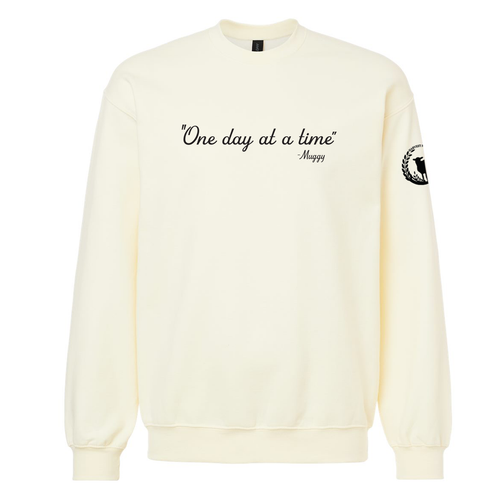 Harvest Hope Farm One Day at a Time Crewneck Off White