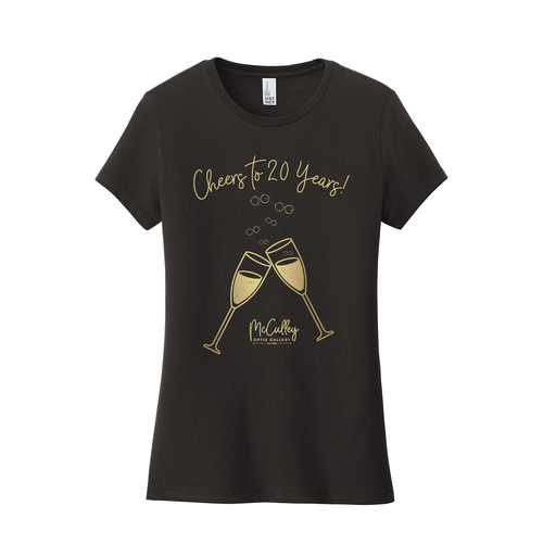 McCulley Optix Gallery Cheers to 20 Years Anniversary Tee Front