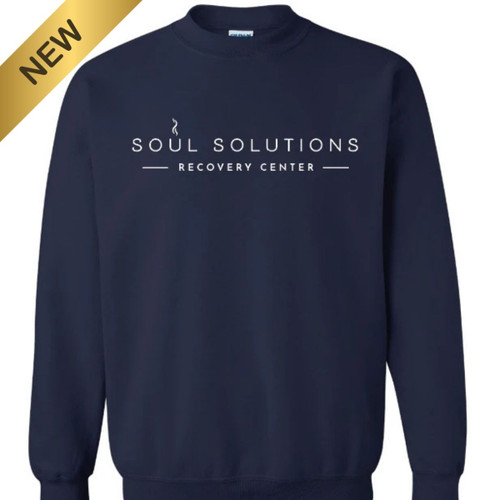 Soul Solutions Crewneck Sweatshirt Navy New Tag