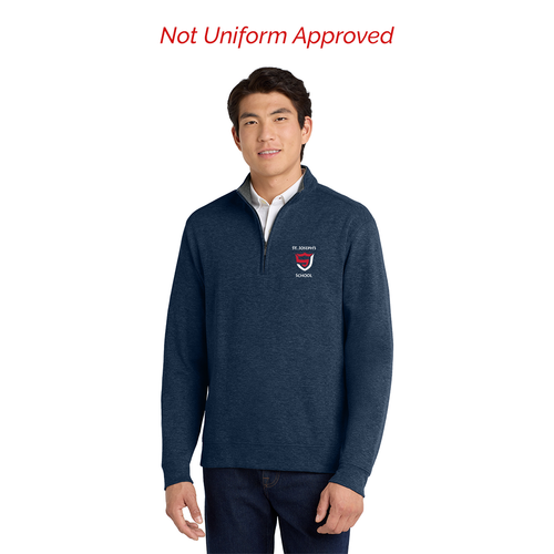 St. Joseph's School Interlock 1/4 Zip Estate Blue Heather
