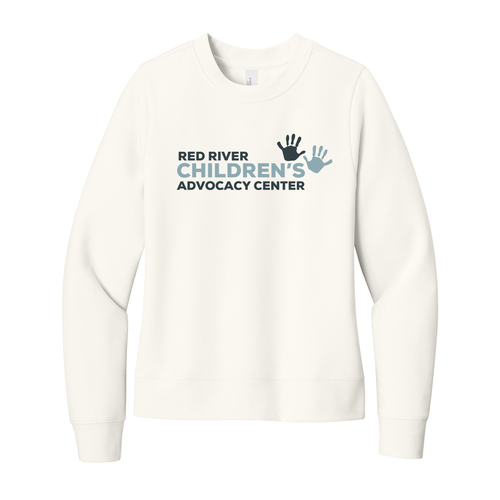 Red River Children's Advocacy Center Ladies Crewneck Sweatshirt Gardenia