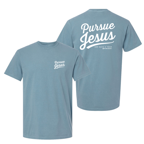 Ice Blue Prairie Heights Church Pursue Jesus Tee