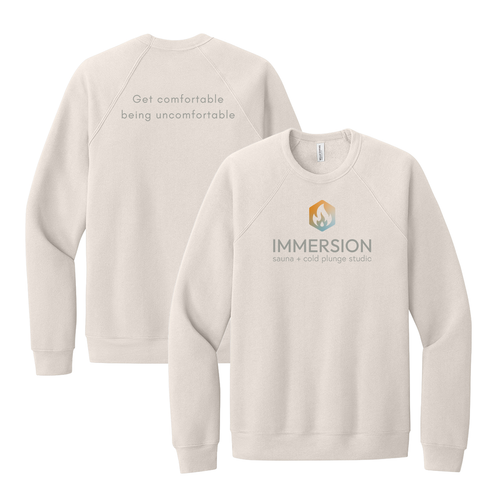 Immersion Sauna and Cold Plunge Studio Crewneck Sweatshirt Heather Dust