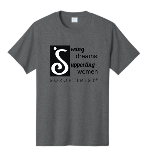 Seeing Dreams Supporting Women by Soroptimist of the Red River Valley Charcoal Heather