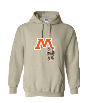 Moorhead Schools M and Spuddy Youth Hooded Sweatshirt Sand