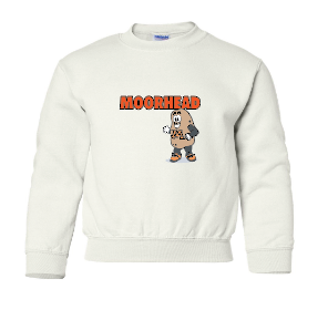 Moorhead Spuddy Youth Crewneck White