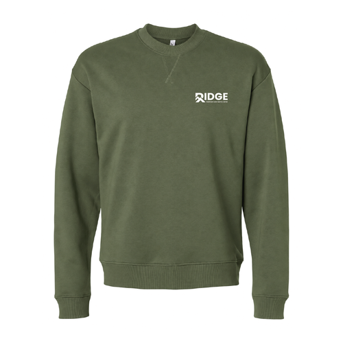 The Ridge French Terry Embroidered Crewneck Lieutenant