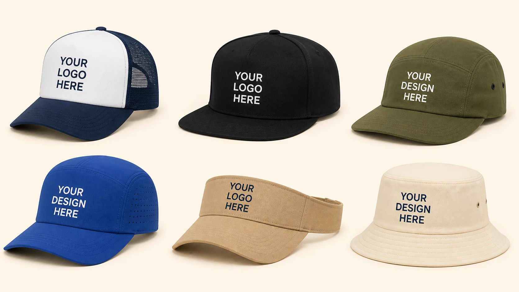 Custom Printed Hats 5 panel 