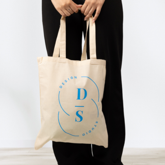 Staple Custom Canvas Tote Bag in Tan