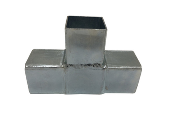 3 way flat coupler used for custom bbq island steel frames