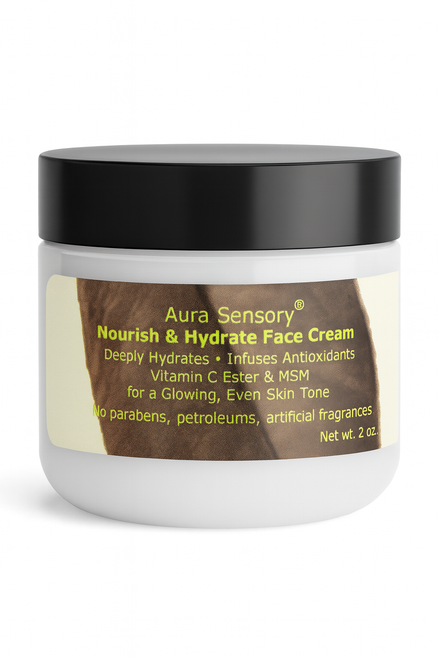Nourish & Hydrate Face Cream Front View on White Background