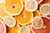 Orange and grapefruit slices - Both of these essential oils are used in Aura Sensory Shine Enhancing Shampoo and Deep Hydration Conditioner products