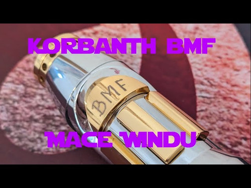The MW3 BMF Saber  - Mace Windu Inspired saber with "BMF" piece