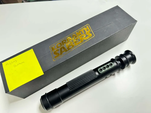 S&D - A4 - Black KBX Stormtrooper saber missing buttons