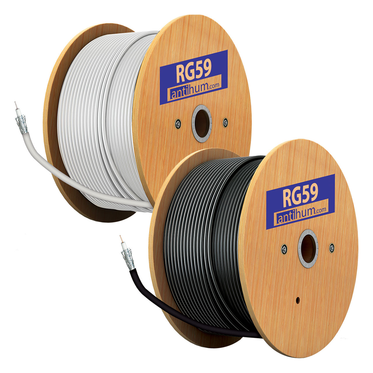 100m Standard Size RG59 Co-ax Cable - System Q Ltd