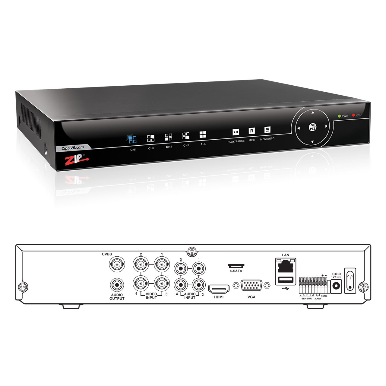 ZIP PRO 4, 8 & 16CH 8MP 4K XVR - System Q Ltd