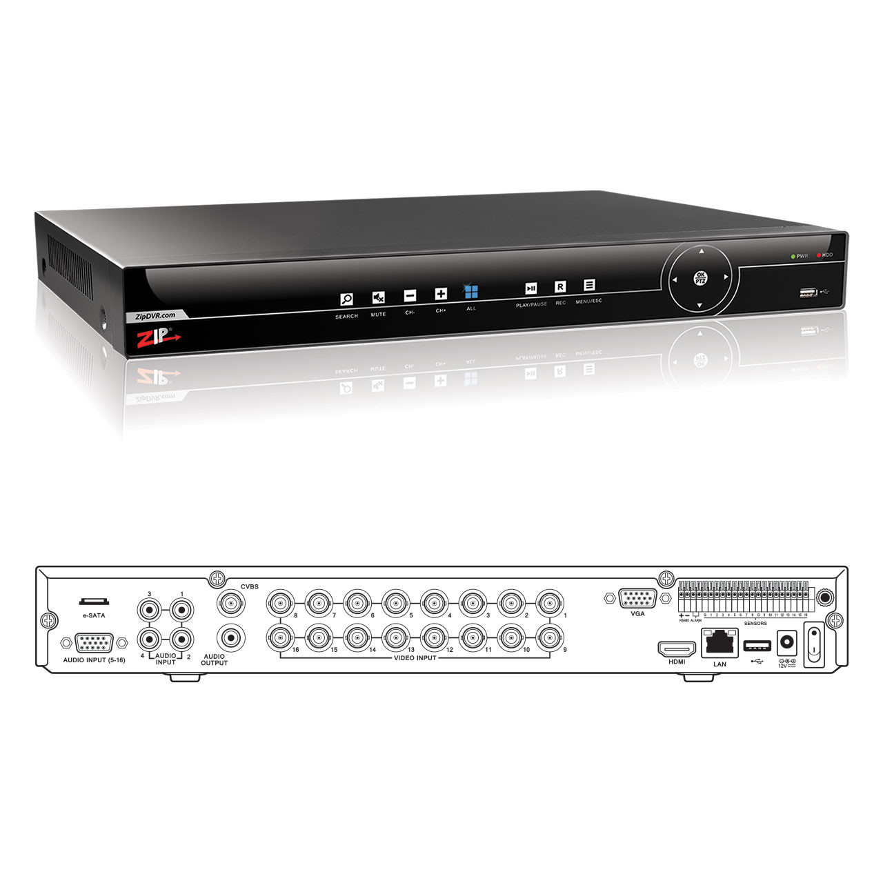 ZIP PRO 4, 8 & 16CH 8MP 4K XVR - System Q Ltd