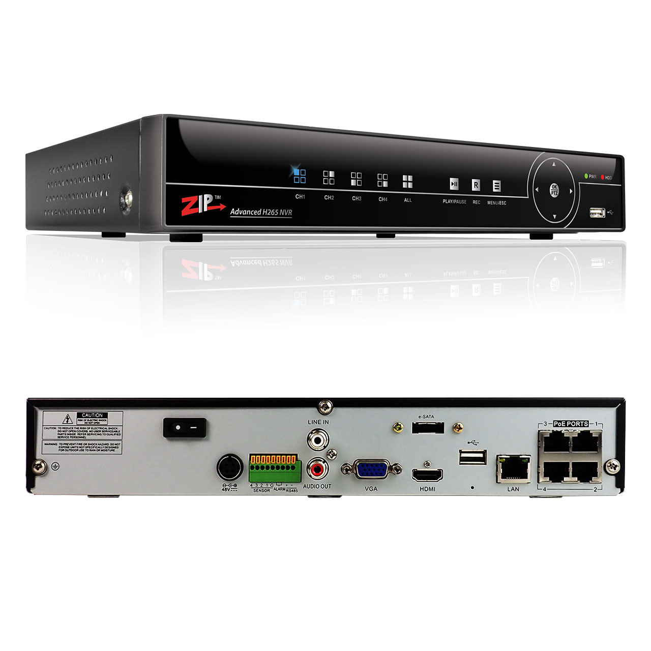 ZIP Smart 4, 8 & 16CH 4K NVR PoE - System Q Ltd