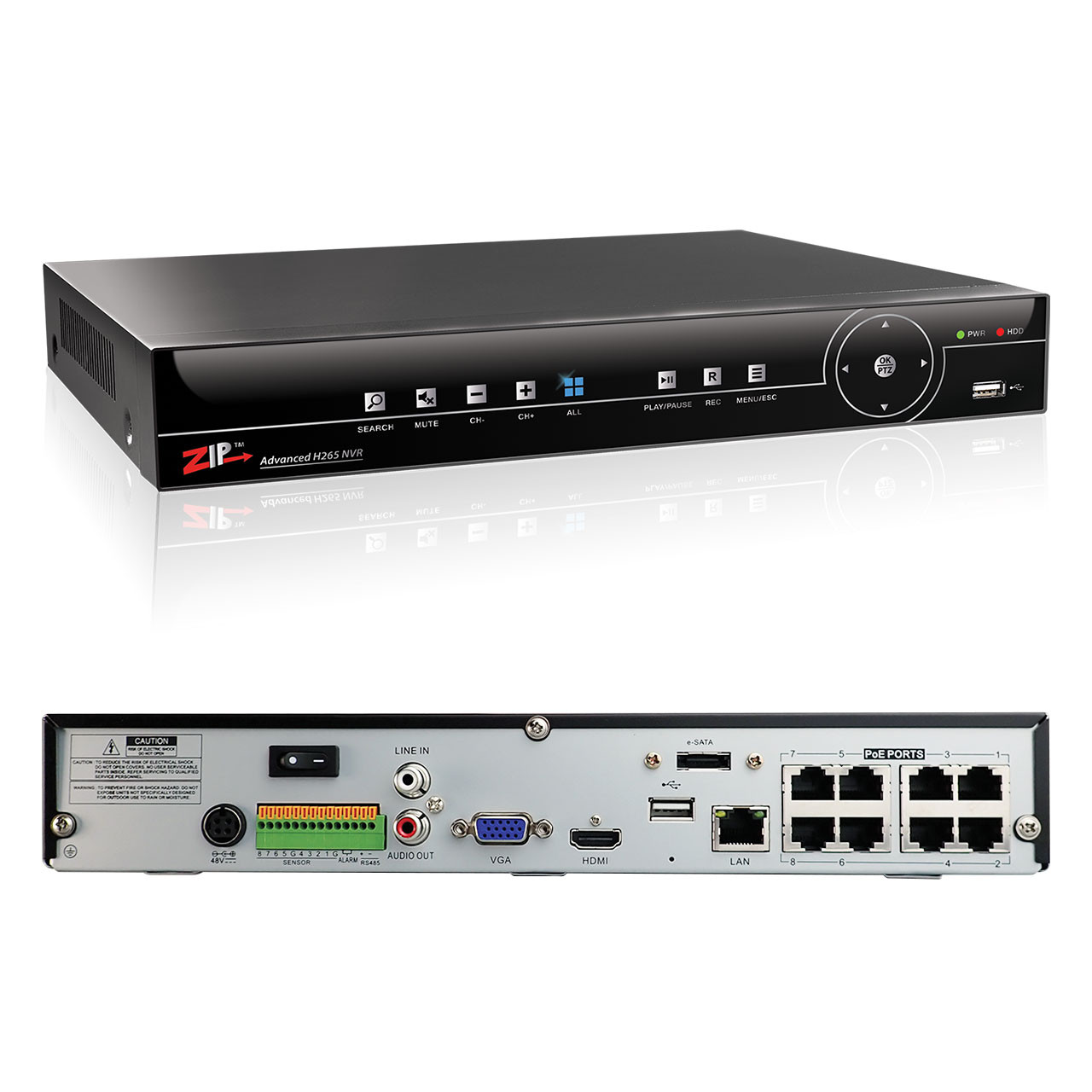 ZIP Smart 4, 8 & 16CH 4K NVR PoE - System Q Ltd