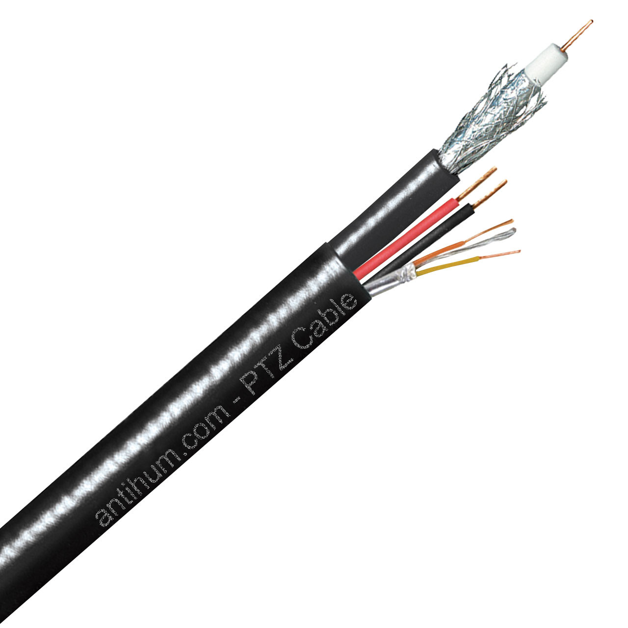 150m RG59+4 PTZ Combo Cable Black - System Q Ltd