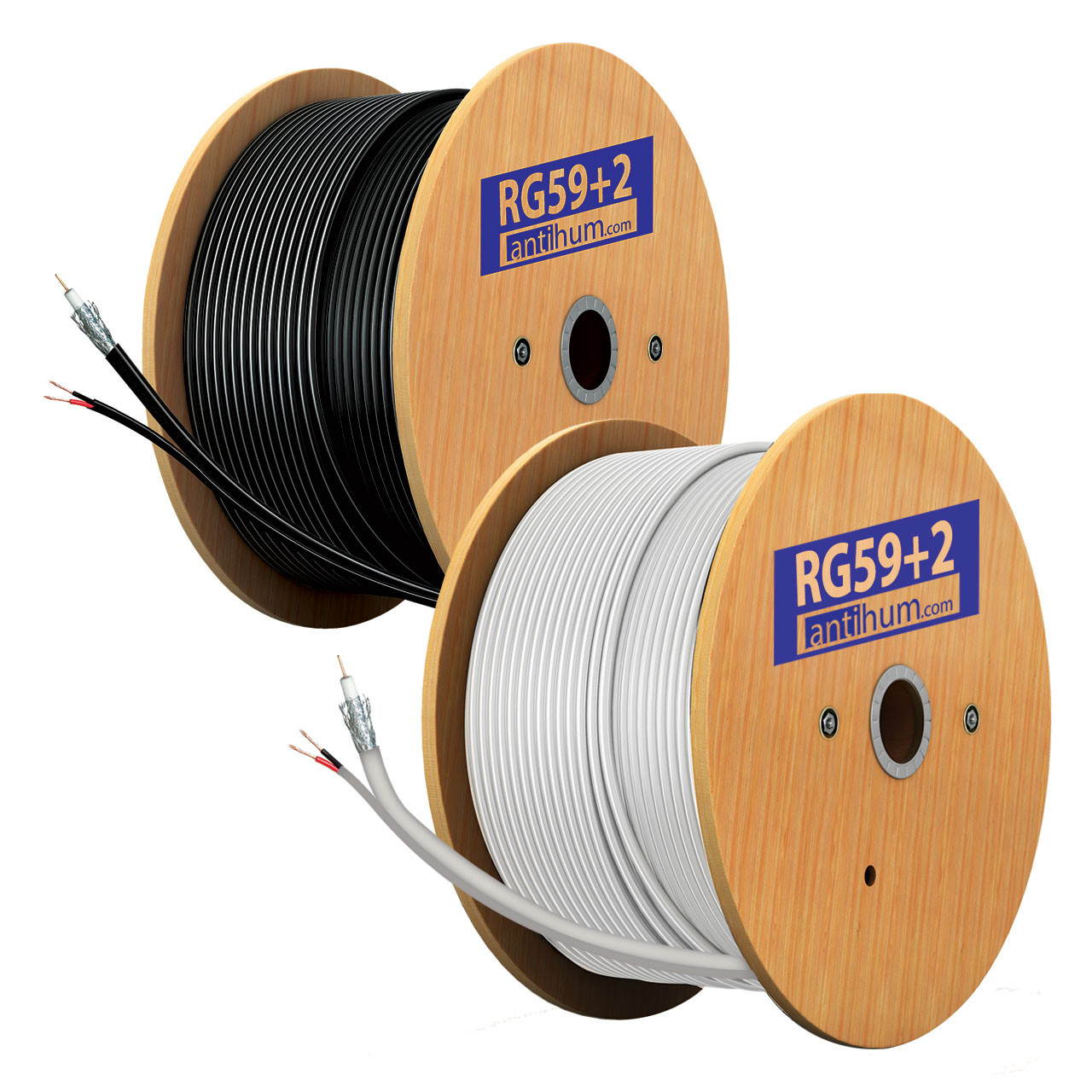 100m RG59+2 Standard Composite Cable - System Q Ltd