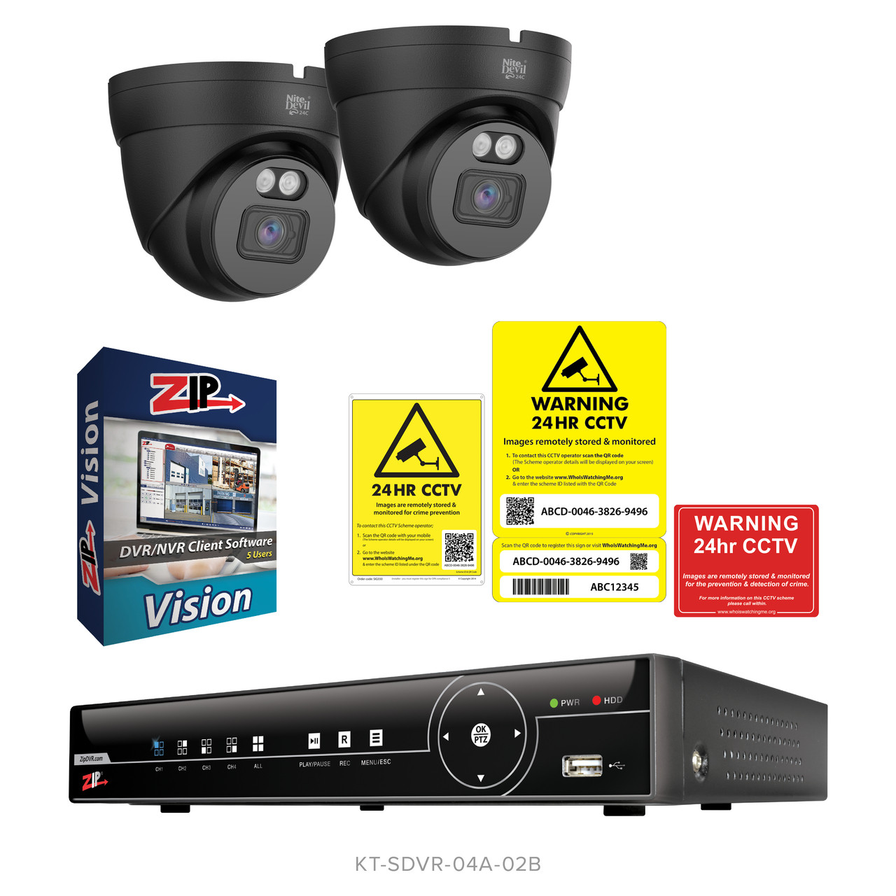 4Ch Smart 5MP XVR 1TB Kit - System Q Ltd