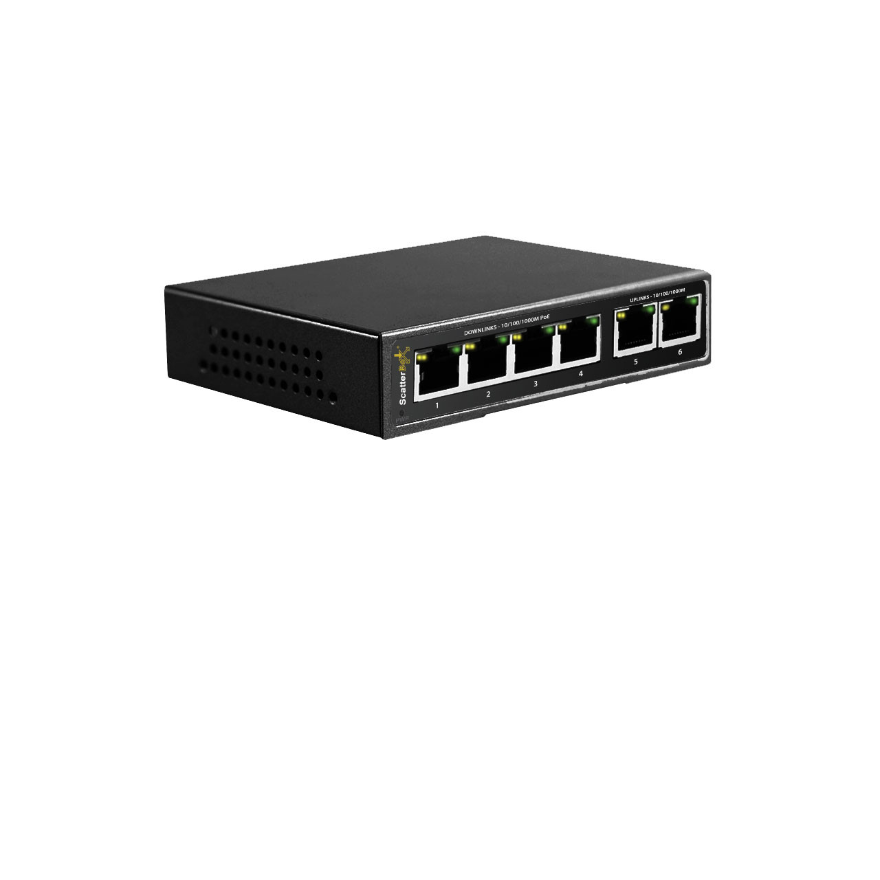 4 Port PoE Gigabit Switch - High Load Capacity 71W - System Q Ltd