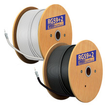 150m RG59+4 PTZ Combo Cable Black - System Q Ltd