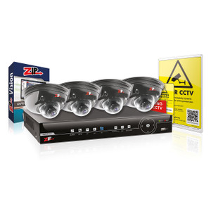 8ch IP CCTV Base Kit 2TB 4x 3.6mm IP Mini Dome 4MP