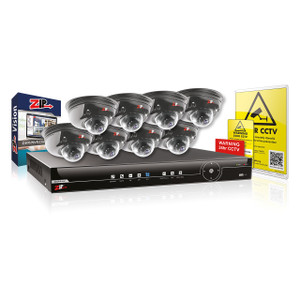 16ch IP CCTV Base Kit 4TB 8x 3.6mm IP Mini Dome 4MP