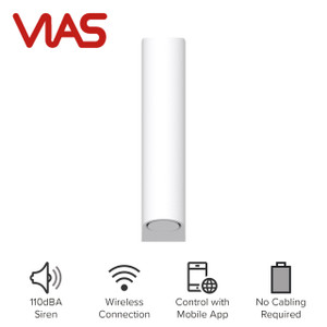 VIAS Indoor Voice Siren, Temp/Hum Sensor 110dB Grade 2