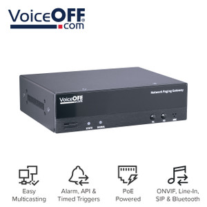 VoiceOFF Network Paging Gateway (Audio/Media Server)