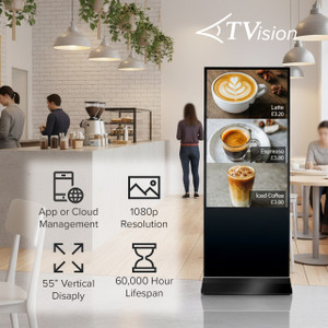 Monitor - 55 Inch - Standing - HDMI VGA