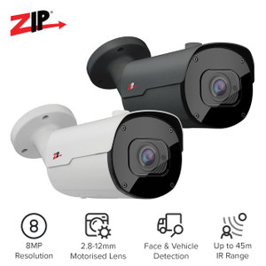 Zip IP 8MP 4K Pro iSense Bullet 2.8-12mm