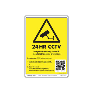CCTV Warning Sign with Unique ID - A4 297x210mm CCTV Warning Sign with Unique ID - A4 297x210mm