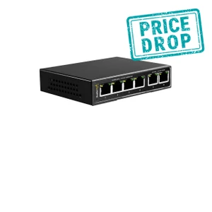 4 Port PoE Gigabit Switch - High Load Capacity 71W