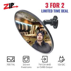 Kovert Co-ax 3.6mm 700TVL 12" Covert Retail Mirror Kovert Co-ax 3.6mm 700TVL 12" Covert Retail Mirror